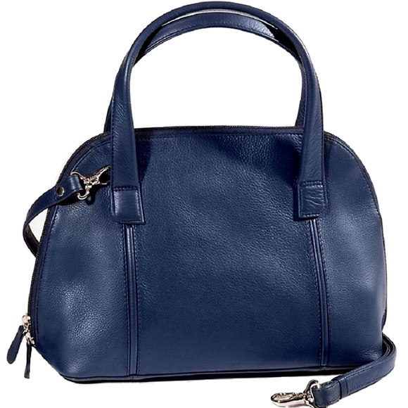 Derek Alexander Navy Blue Leather Bag - Picture 7 of 16